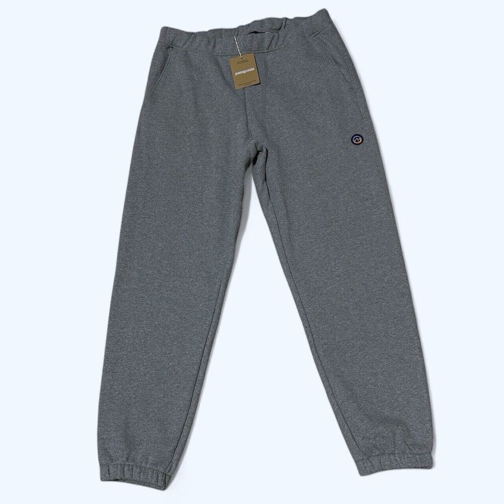 Women's Patagonia Fitz Roy Icon Uprisal Sweatpants - Gravel Heather Size Medium